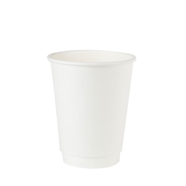 Λευκό χάρτινο ποτήρι - 300ml (12oz) - Βιοδιασπώμενο